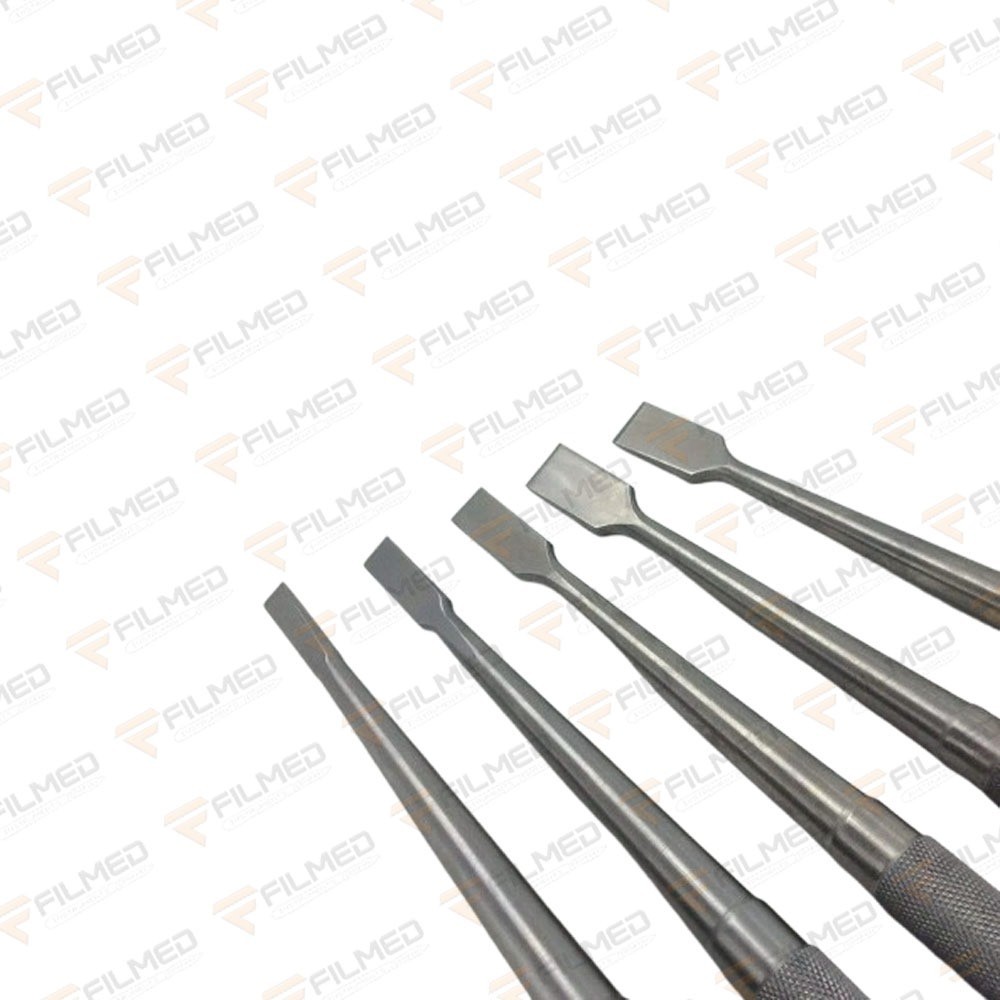 Set of 5 Pcs Bone Osteotomes 6mm 8mm 10mm 12mm 15mm Orthopedics Instruments