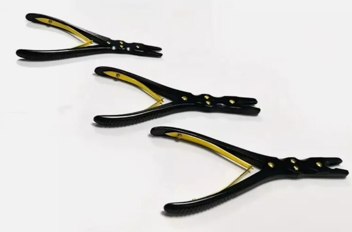 Orthopedic Bone Nibbler Rongeur Compound Action 3 pieces Set 7″ 8″ 9″ black