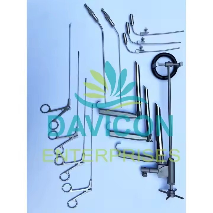 Davicon ENT LARYNGOLOGY SET OF 13 PIECES For ENT Surgical Procedures Instruments
