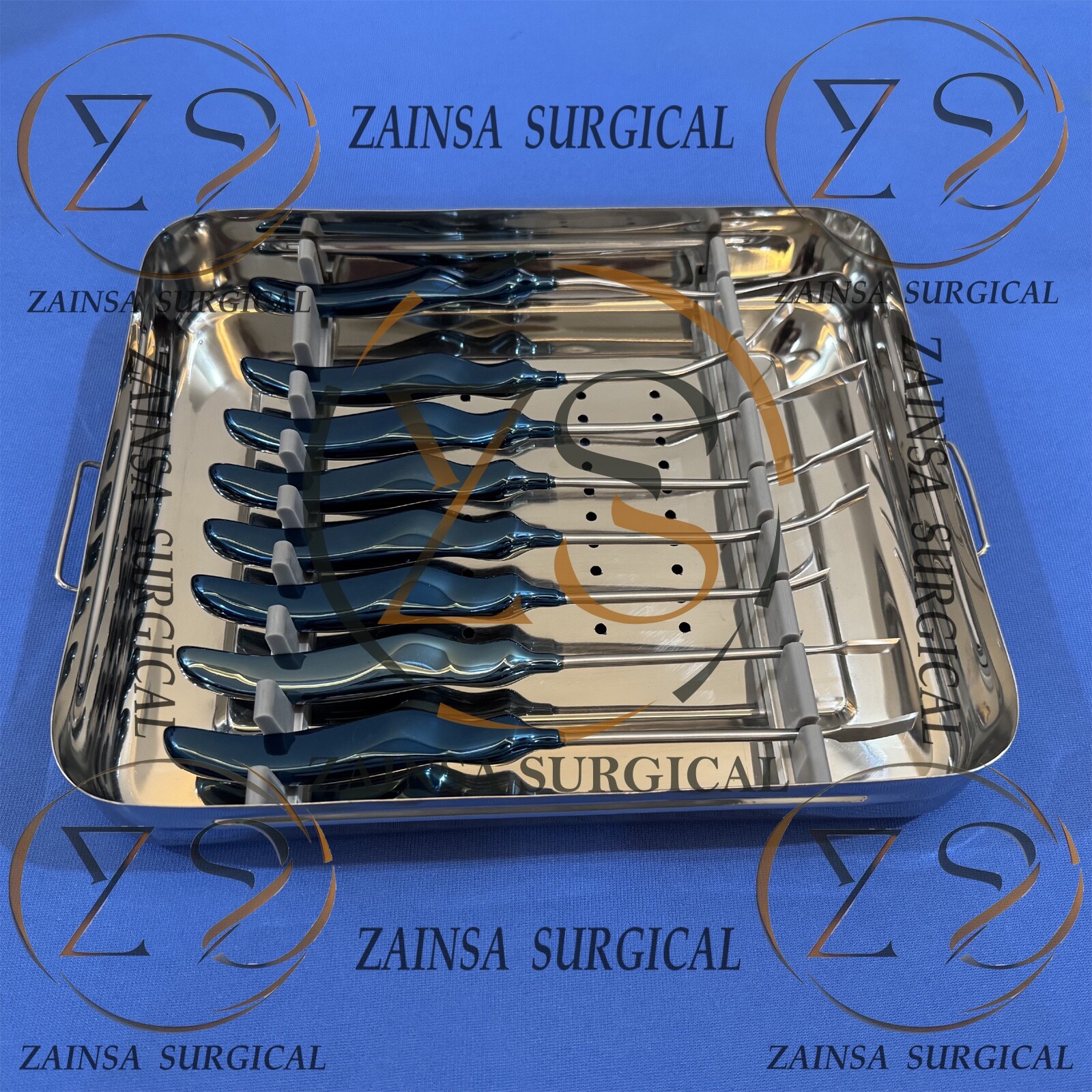 Face Lift Browlift Dissector & Elevator Set, With Box Plastic Surgery Instrument