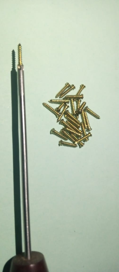 2mm Veterinary Maxillofacial Titanium Screws 11mm 25pcs with Screwdriver