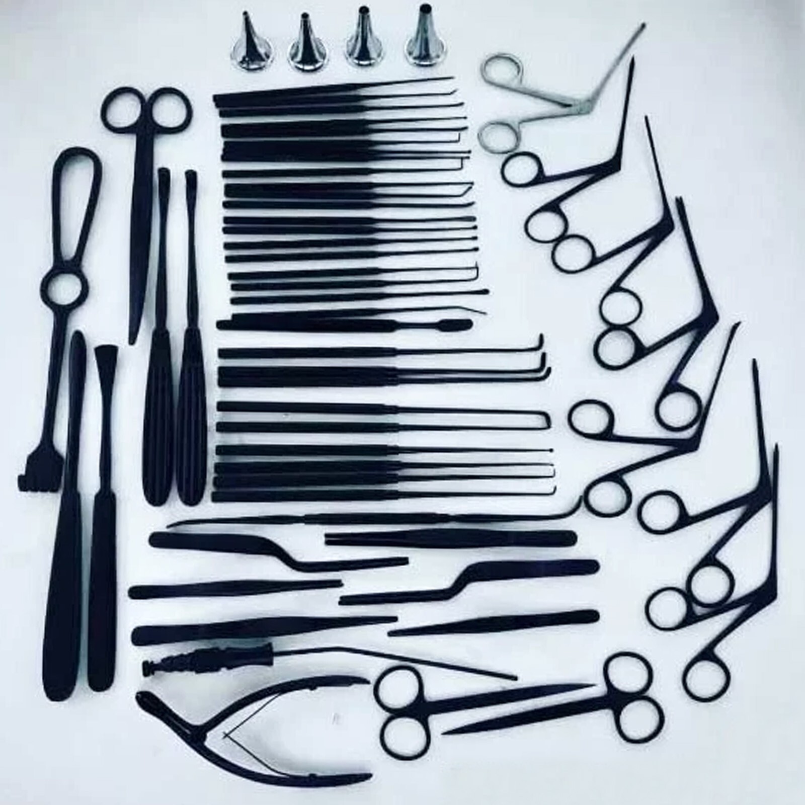 Tympanoplasty Instruments Set Black Color 29 Pcs Micro Ear Surgery ENT