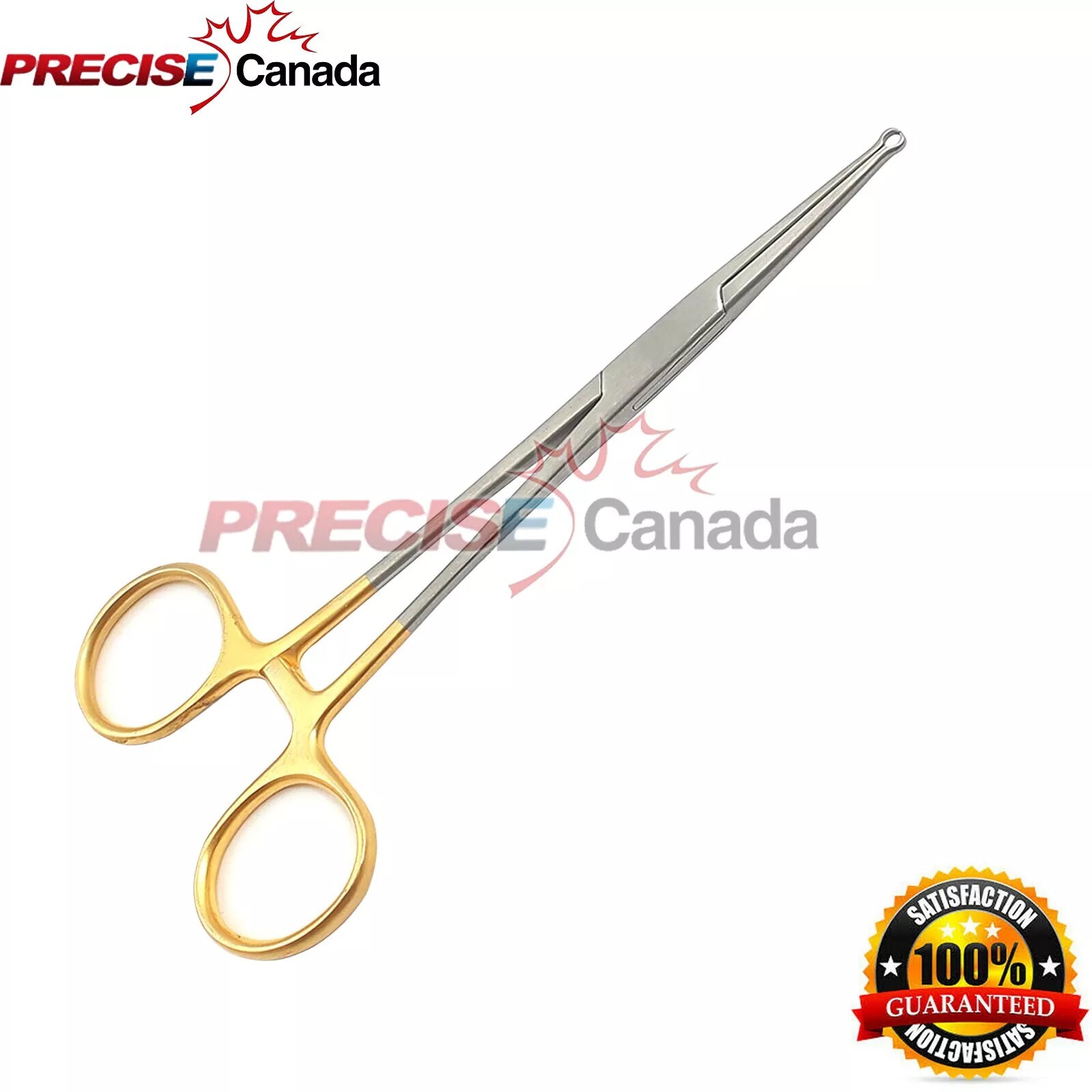 Dental Vasectomy Ring Forceps 5.5″ Gold Handle Surgical Instruments