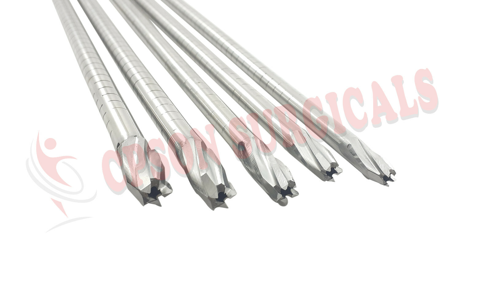 Veterinary Cannulated Flexible Reamer 8 mm to 12 mm (Lot of 5 pcs) SS