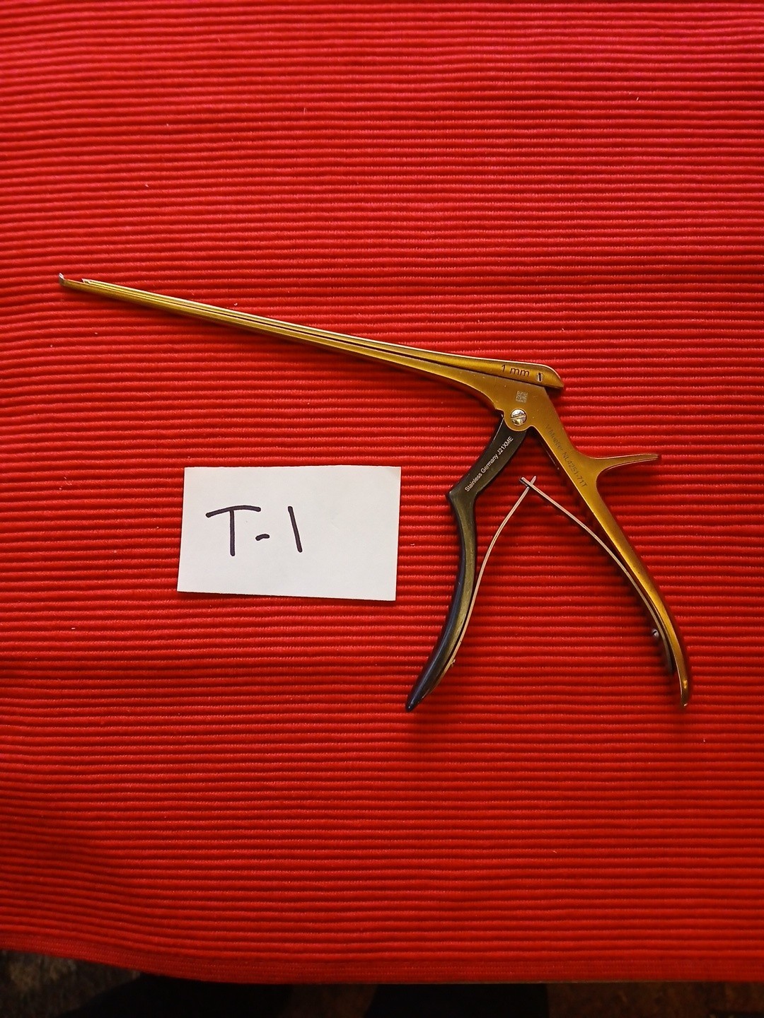 V. Mueller NL4251-71T Kerrison 40 Degree Angled Up Cutting 1.0mm Rongeur