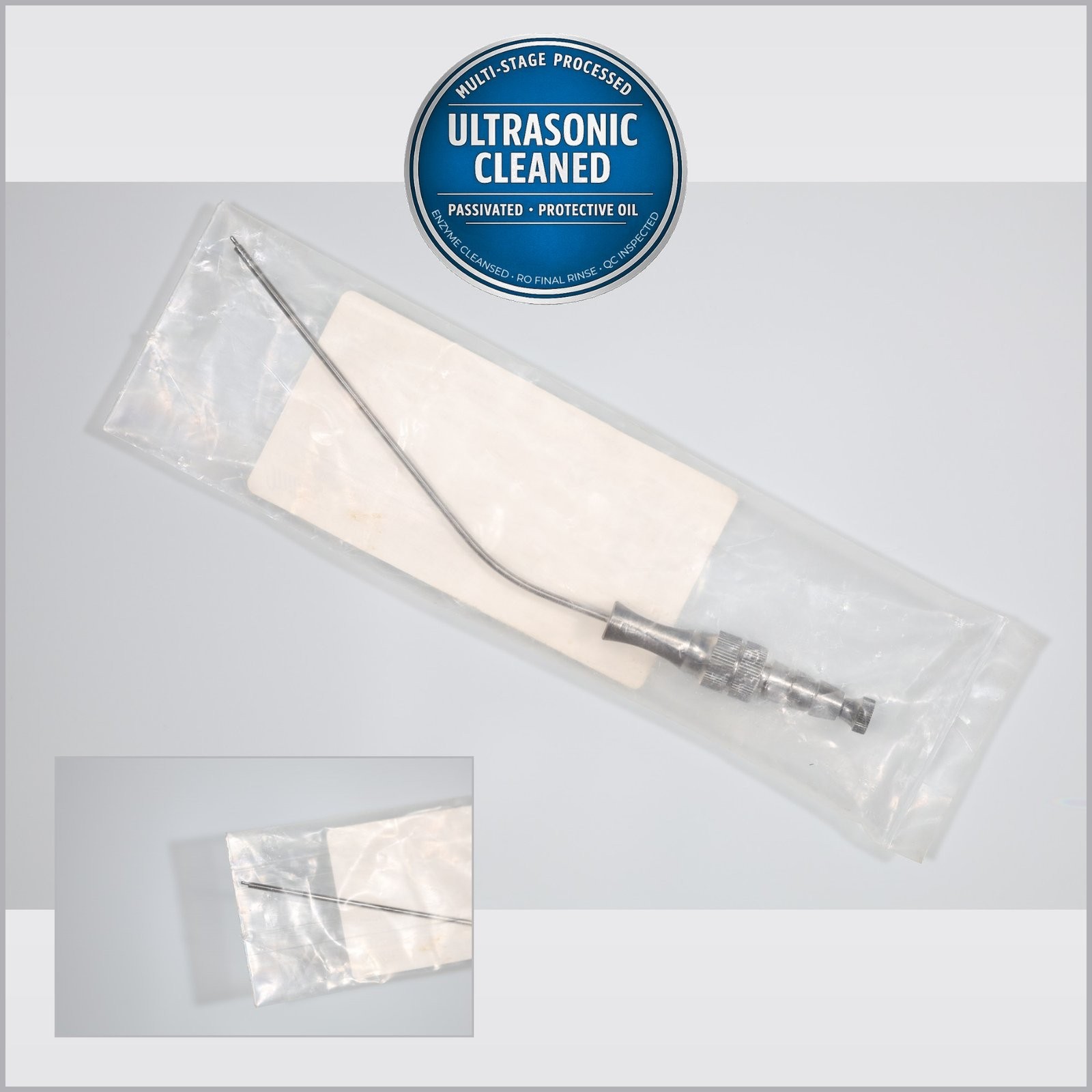 Miltex 19-570 Frazier Suction Tube, Angled, 6 FR, 2mm, With Finger Cut Off, 7in