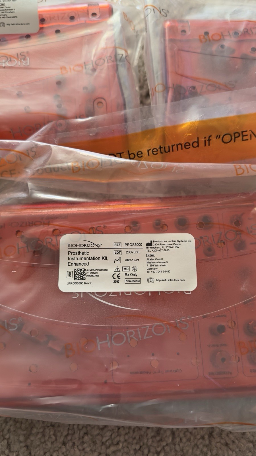 Biohorizons Prosthetic Instrumentation Kit – Enhanced (PROS3000) NEW Sealed (3)