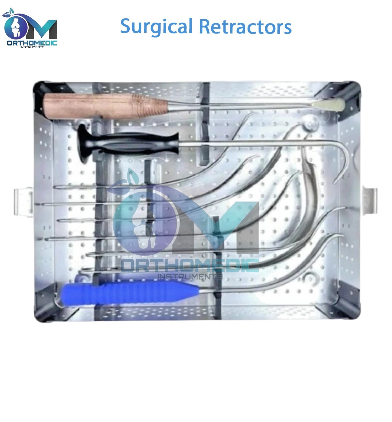 Hip Joint Surgical Retractors Set 9 Pcs Orthopedic Instruments Stainless Steel