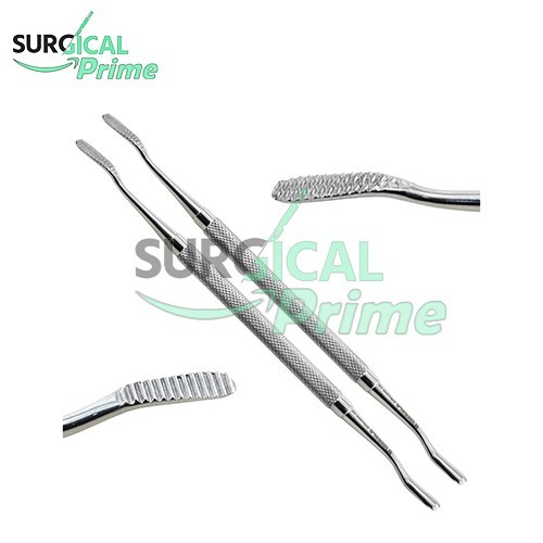 2 Pcs Dental Bone File L X 18mm, W X 6mm Double Ended Surgical Instruments