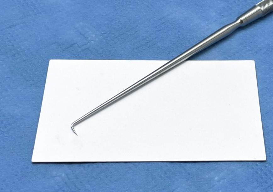 Pilling 654181 Adson Dissecting Hook, 5mm, Sharp, 90°, Germany
