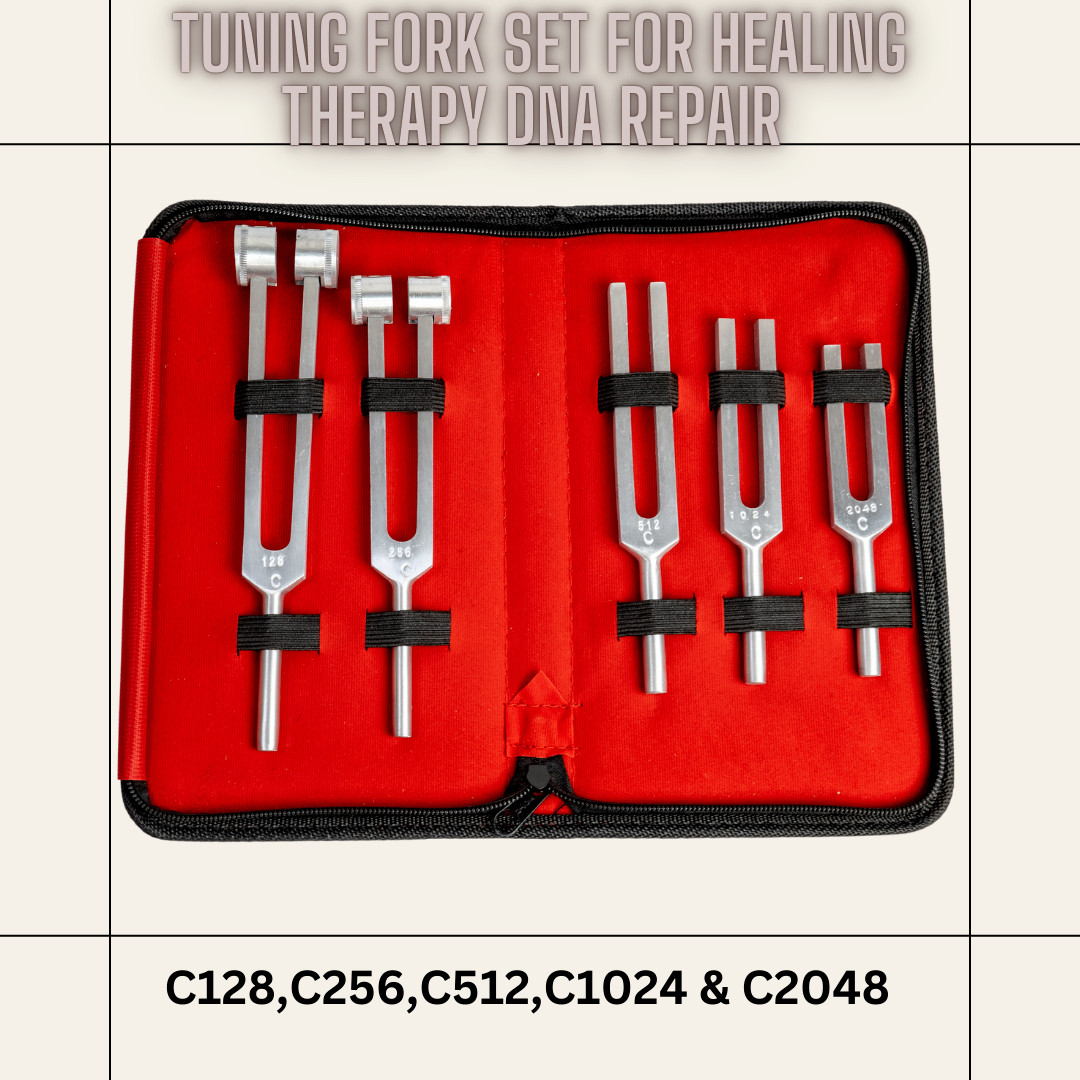 Tuning Fork Set of 5 For Healing Therapy Medical Vibrational healing instruments