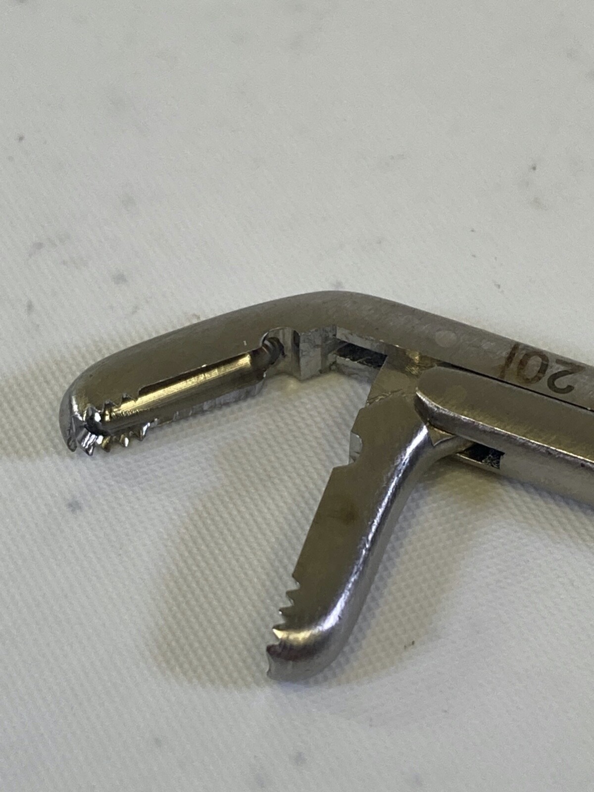 Stryker 48360124 Reliance Pituitary Rongeur 4mm Up Bite Serrated Teeth Spine