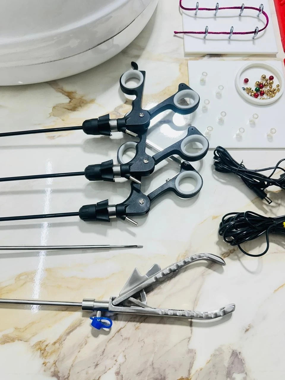 Laparoscopic Simulator Complete Training Kits Six Basic Instrument 5mmx330mm