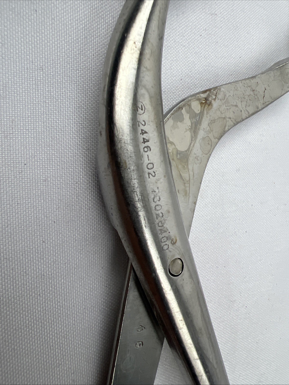 Zimmer 2446-02 Verbrugge Bone Holding Forceps, Ratchet, 10″