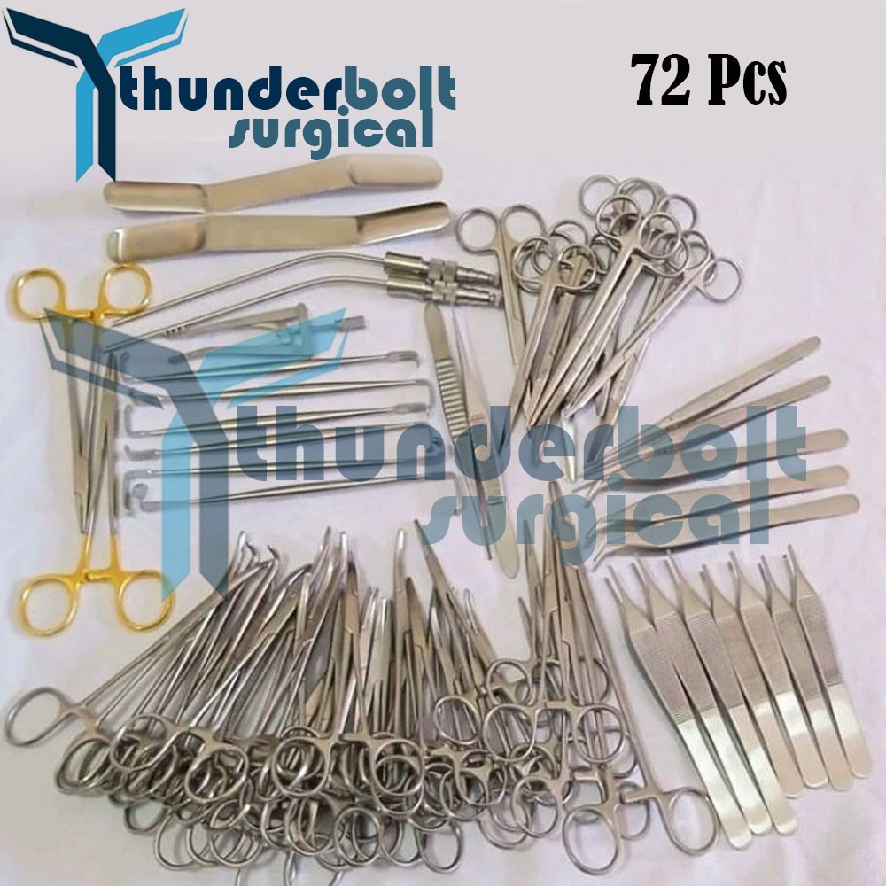 72 Pcs Set Plastic Surgery Surgical instruments Kit premium quality instruments