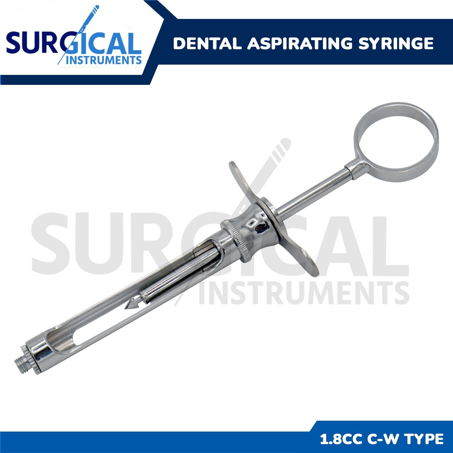 Dental Aspirating Syringe Dentist Surgical Instruments 1.8cc C-W type German GR