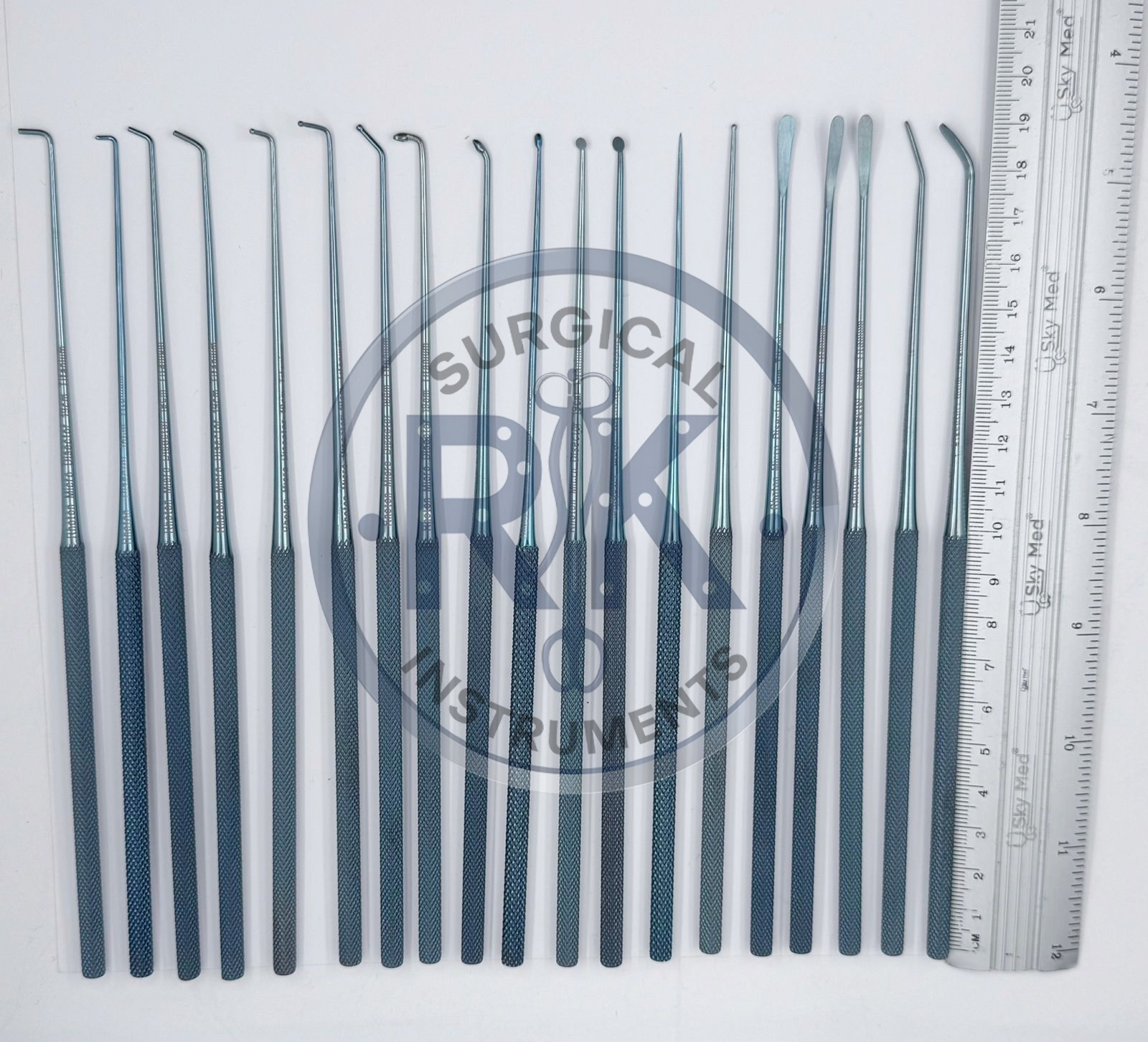 Rhoton Micro Dissector Expanded Set 20 Pcs Set Made Of Titanium Premium Quality