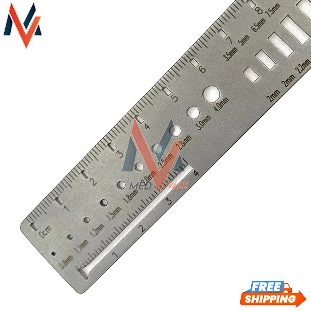 Orthopedic Measuring Ruler for K Wire Drill Screw Plate Measuring Instrument A+
