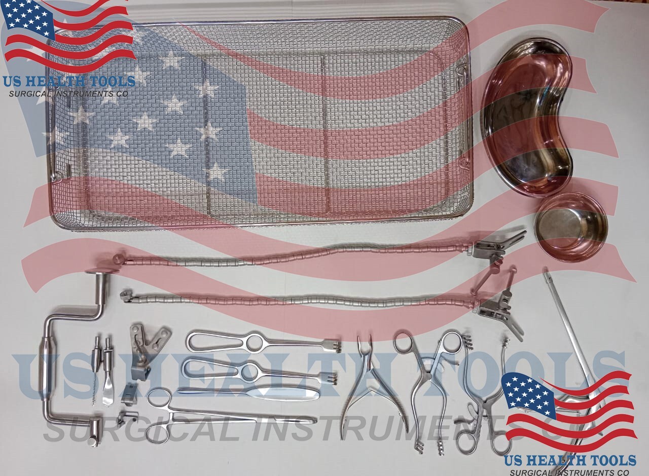 Cranial Set Tray Instruments For General Neurosurgery