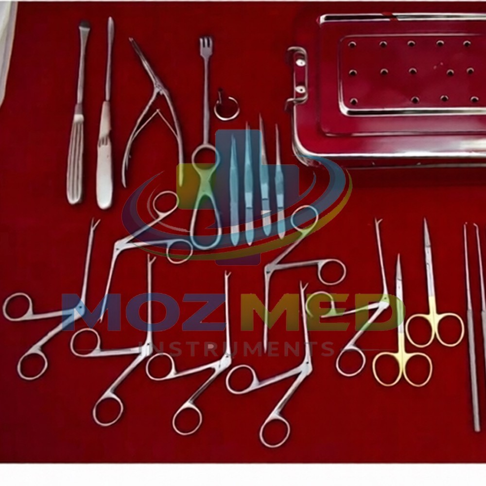 Complete 30 Piece Set of Endoscopic ENT Instruments