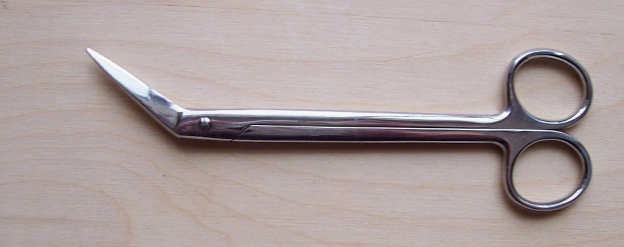 Unbranded Angled Surgical Scissors 6.25″ Long Stainless Steel Pakistan