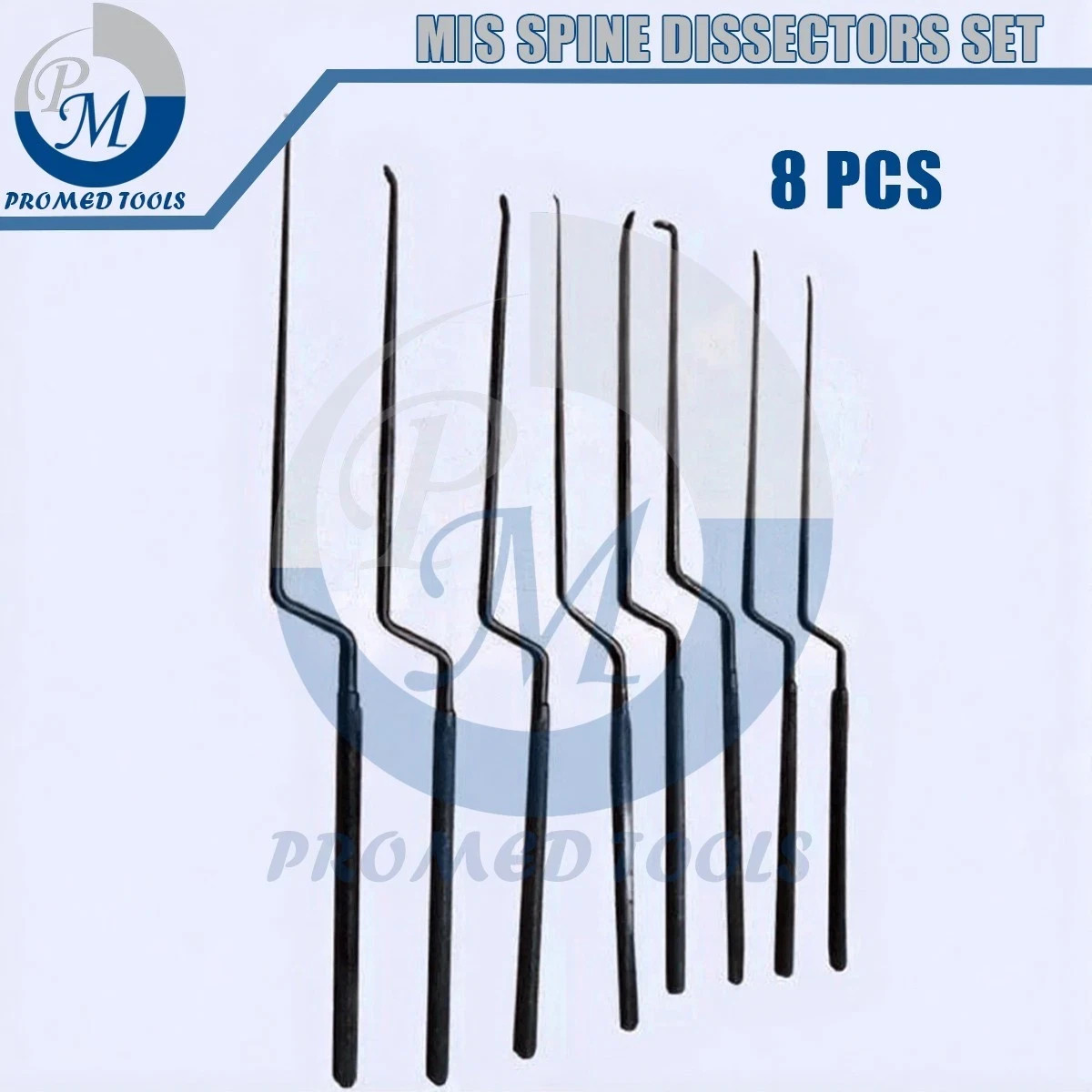 MIS Spine Dissectors Set of 8 Pcs Orthopedics Instruments Set