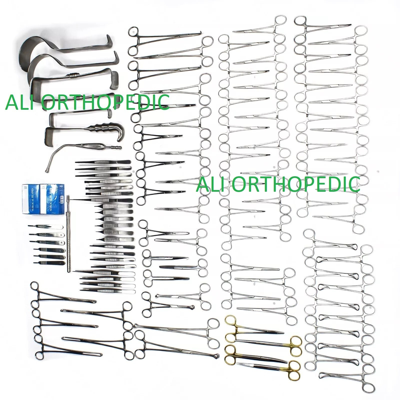 Laparotomy instruments Set of 108 Pcs Medical Surgical Abdominal Surgery Set A++