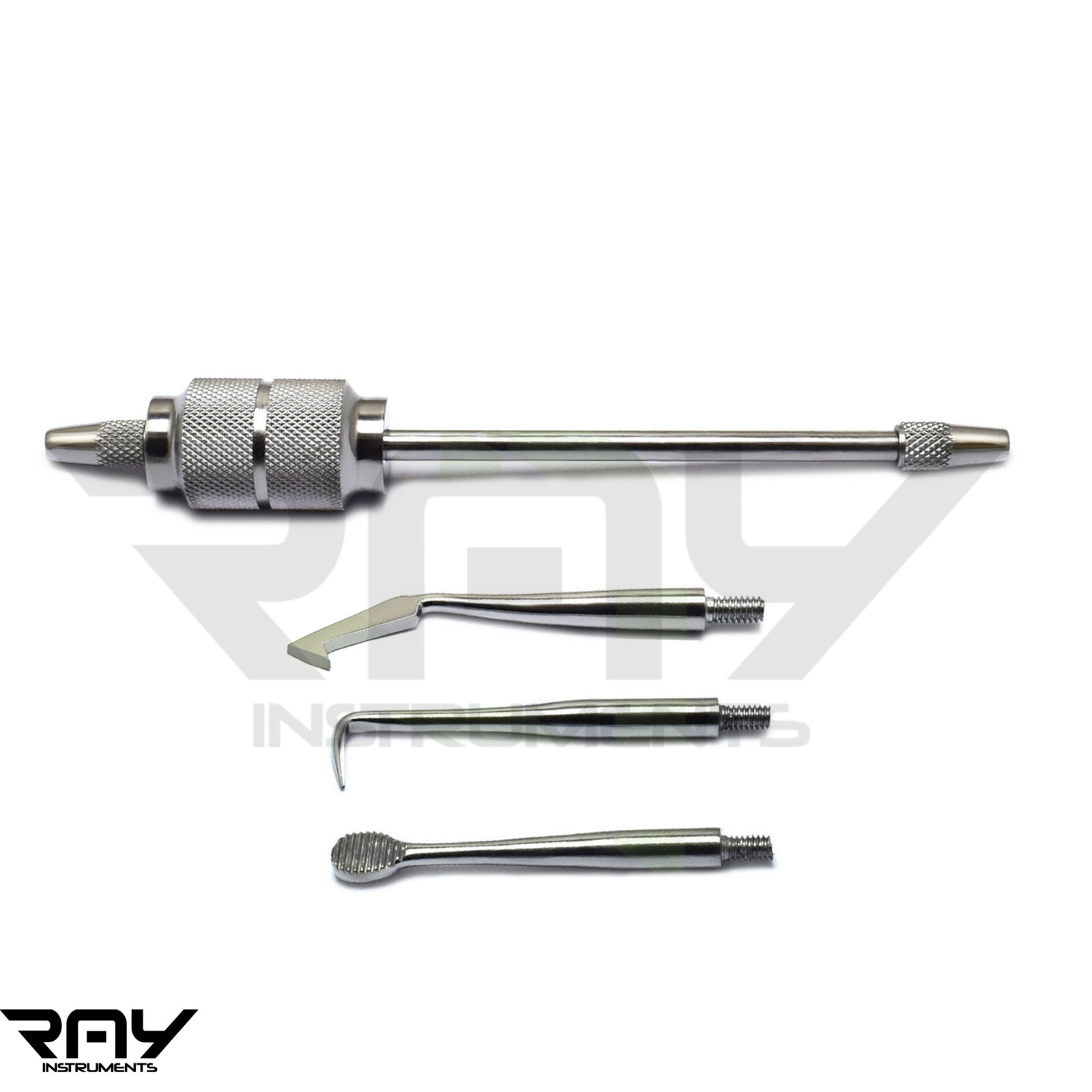 Manual Crown Remover Restorative Bridges Heads Surgical Instrument +3 Attachment