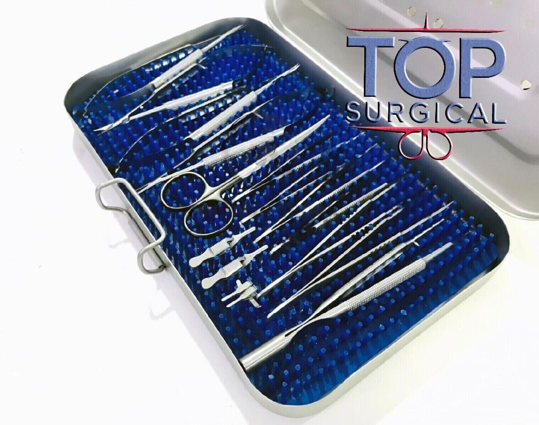 Basic Hand Surgery Set of Micro Surgical Instruments With case