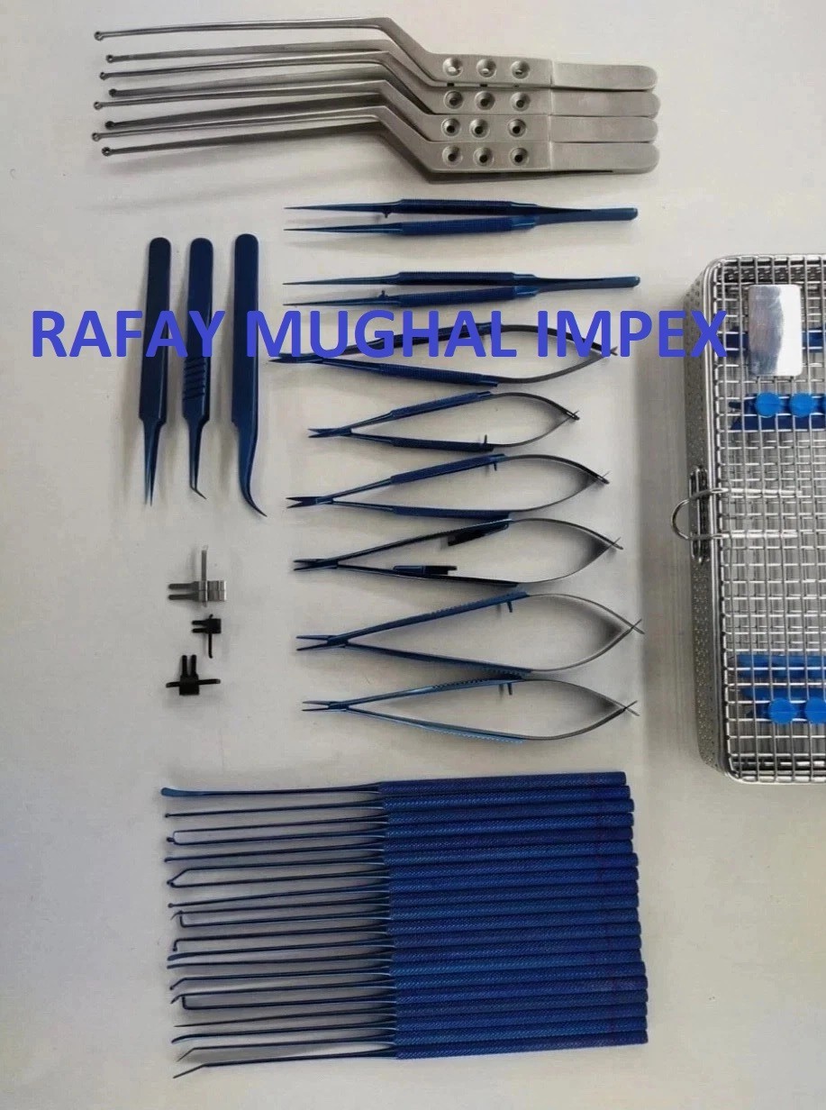 38pcs Micro Surgery Instrument Set Precision Neurosurgical Tools Kit Steel