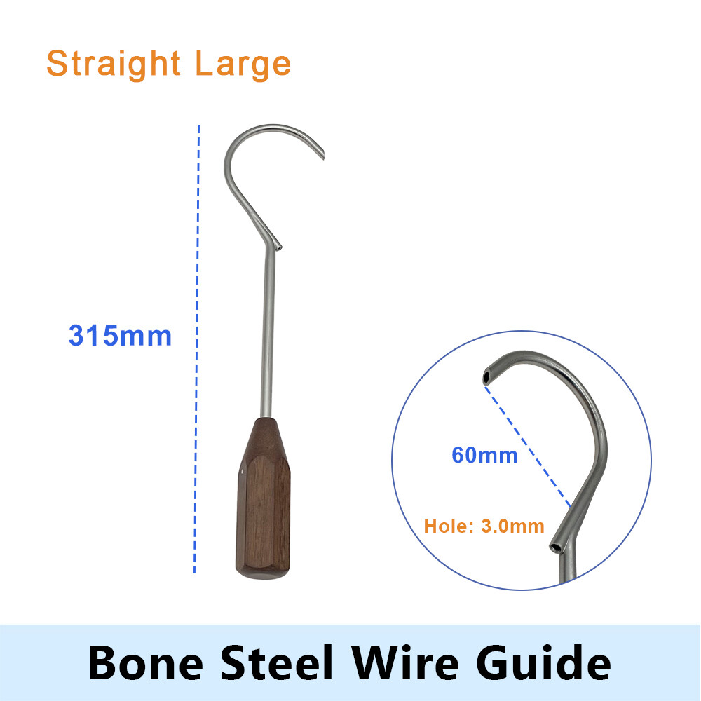 Bone Drill Sleeve Wire Guide with Wooden handle1pcOrthopedic Drill Sleeve Guider