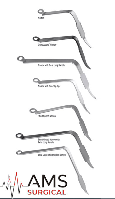 Bended Homan Retractor 7PCs Surgical Orthopedic Top Best Quality