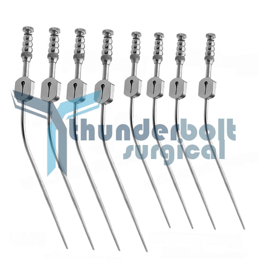 Fukushima Teardrop Suction Tube Fr 6,8,10,12 Medium & Large 8 PCs Set Surgical S