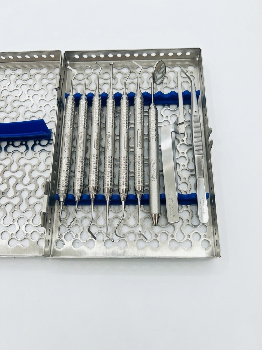 Hu-Friedy Dental Composite Instruments Set of 9 PCS with Sterilization Cassette