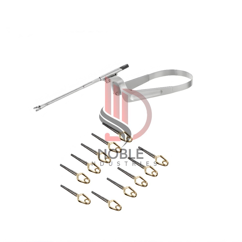 20 Aneurysm Clips & 1 Applicator for Neurosurgery SURGICAL INSTRUMENTS