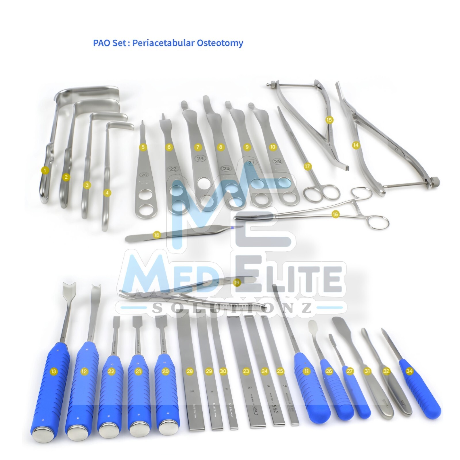 Periacetabular Osteotomy Instrument Set Orthopedic Hip Surgery Instruments