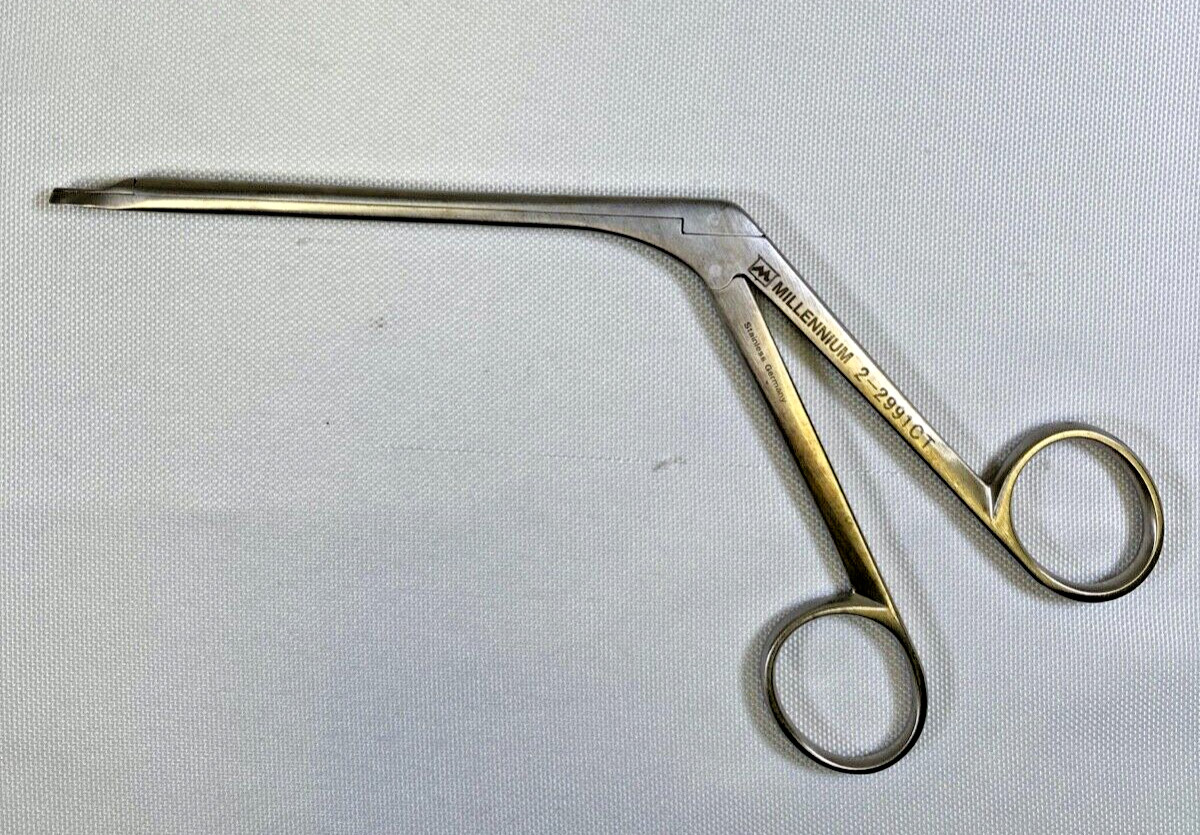 Millennium Surgical 2-2991CT Weil Blakesley Forcep Straight 4mm Through Cut ENT