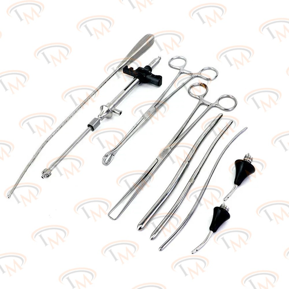8 pcs UTERINE GENERIC GEN COHEN SURGICAL SURGERY INSTRUMENT SET