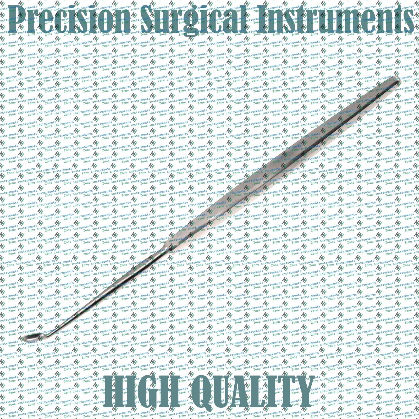 Antrum Curette 7 1/2″ Slightly Curved 1.5 x 6.0mm Oval Cup ENT Instrument