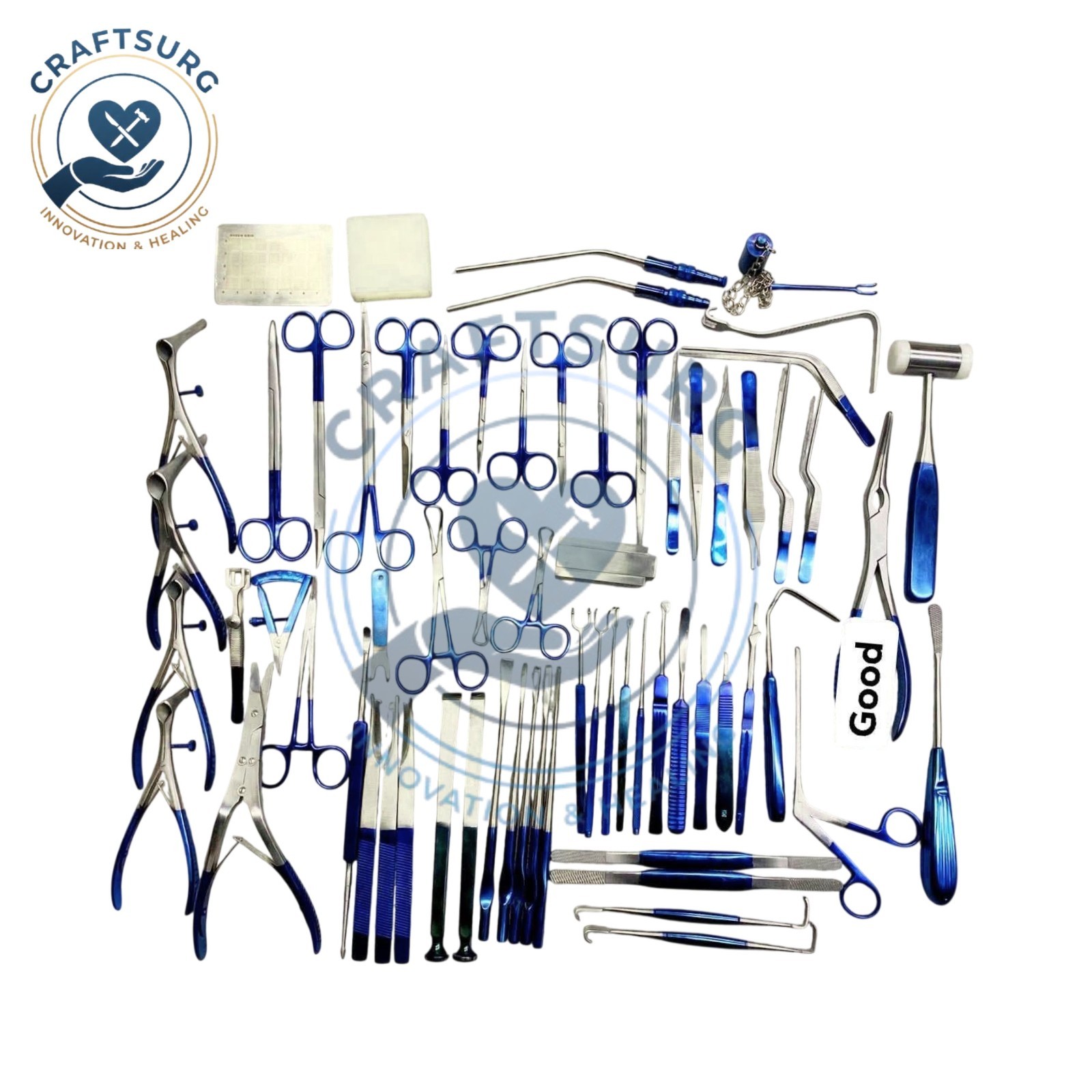 New Rhinoplasty Instruments Set Titanium Coated Nose Surgery Quality