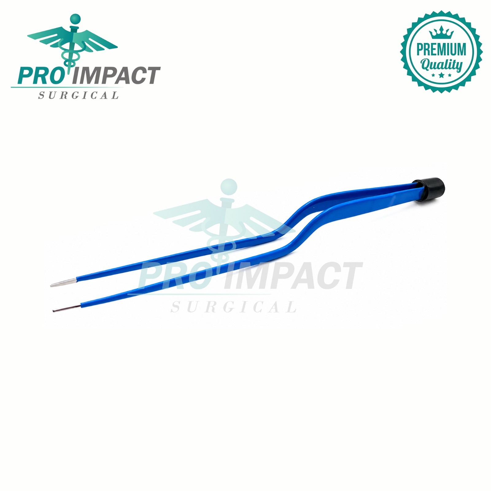 Bipolar Bayonet Forceps 1mm & 1.5mm x 20cm with Cables Set of 2 Surgical Electro