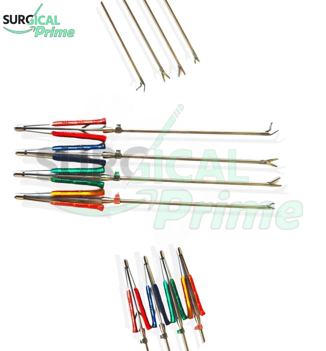 Valve XS MICS Knot Pusher, Scissors, Forceps & Needle Holder Set Cardiac Surgery