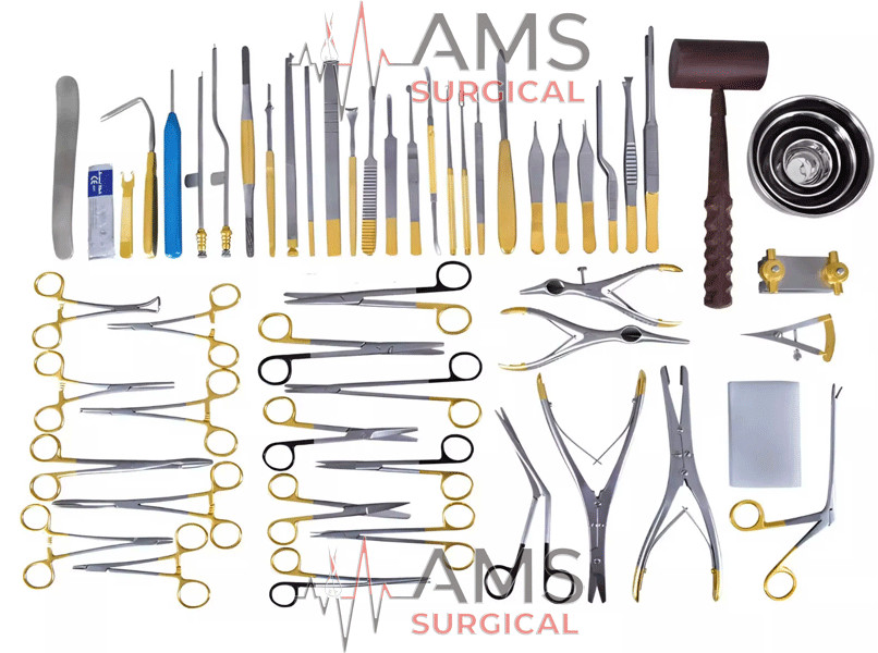 Rhinoplasty Instruments Set of 57 Pcs,ENT Surgical Instruments Kit