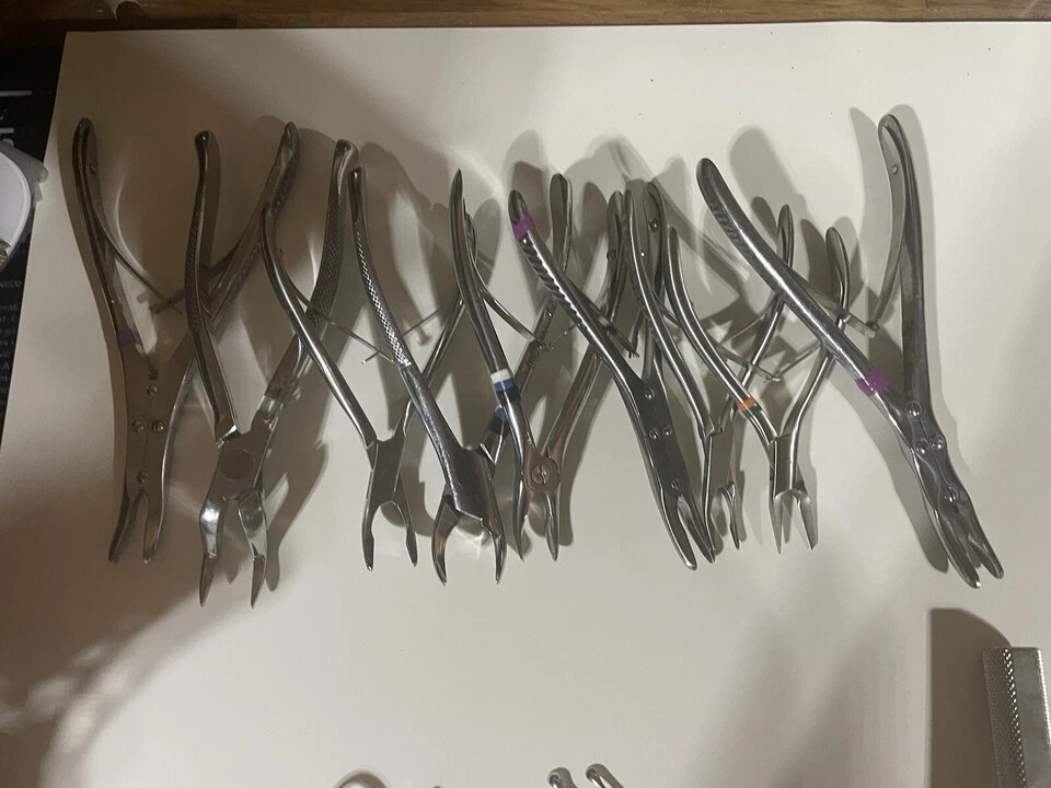 Lot of 48+Surgical Steel Instruments Variety hammer, Pickups, Pliers Etc