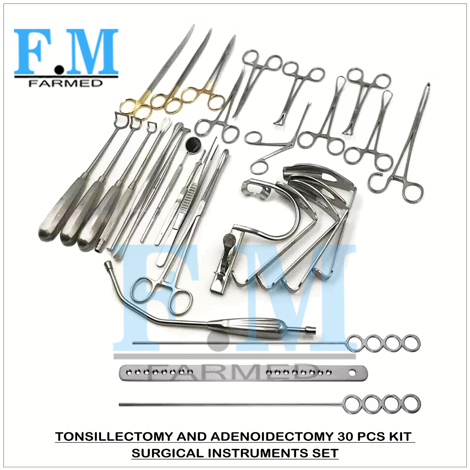 Tonsillectomy and Adenoidectomy 30 pcs kit / Set Surgical Instruments Set