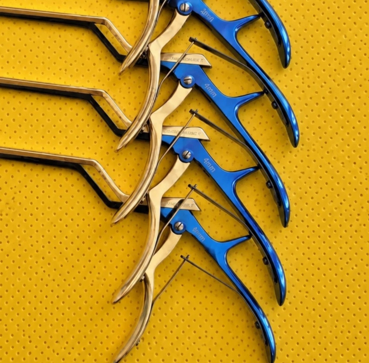 Set of 2 Boss Instruments 70-0162P Panther Kerrison Rongeurs 1mm 40° Up 8″
