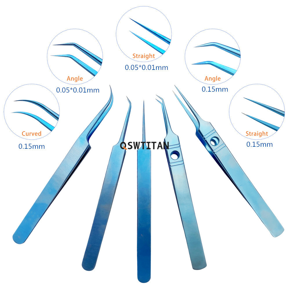 Ophthalmic Jeweler Forceps 115mm Eyelid Tool Jeweler Tweezers Ophthalmic