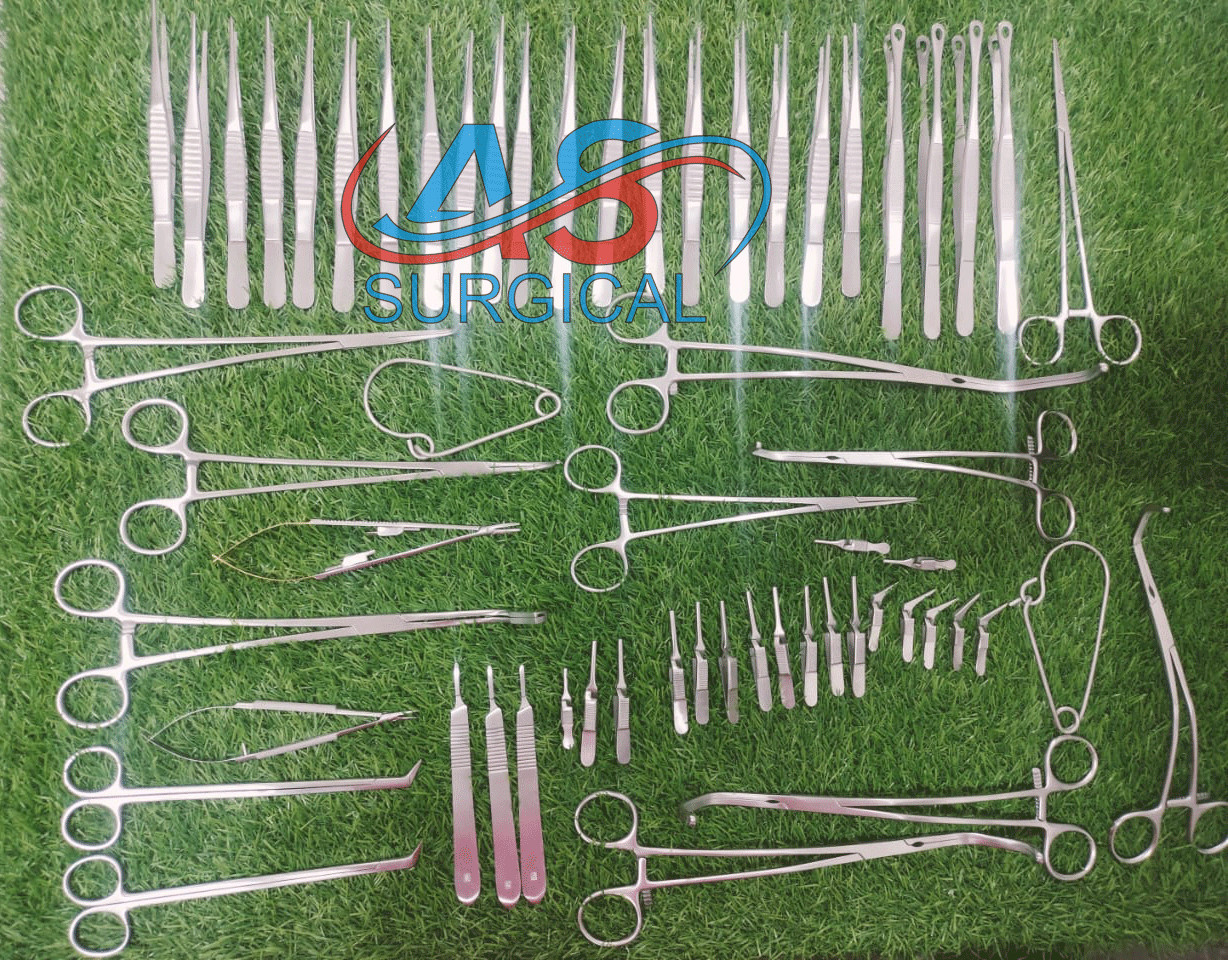 Set of 61 Pcs Major Vascular Surgery Specialty Surgical Instrument Set