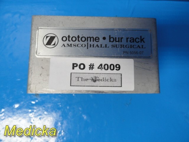 Zimmer Amsco 5056-11 & 5056-05 Ototomes W/Ototome Assorted Burrs & Rack ~ 31674