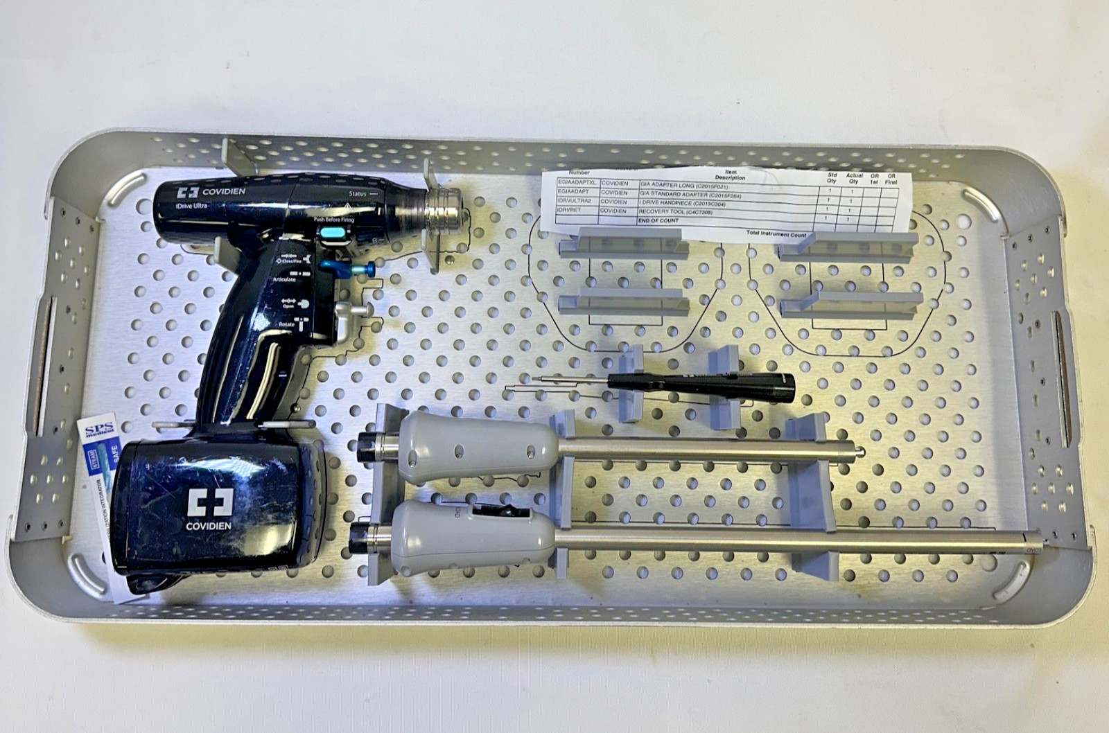 Covidien iDrive Ultra Powered Linear Stapler Set w/ Autoclavable Case
